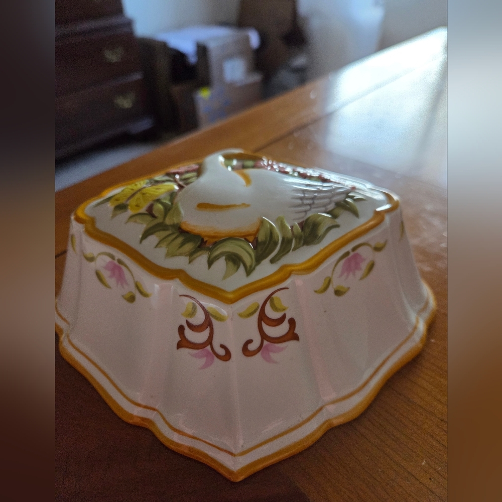 Franklin Mint Le Cordon Bleu Goose ceramic mold/kitchen decor vintage 1986 - Picture 2 of 9